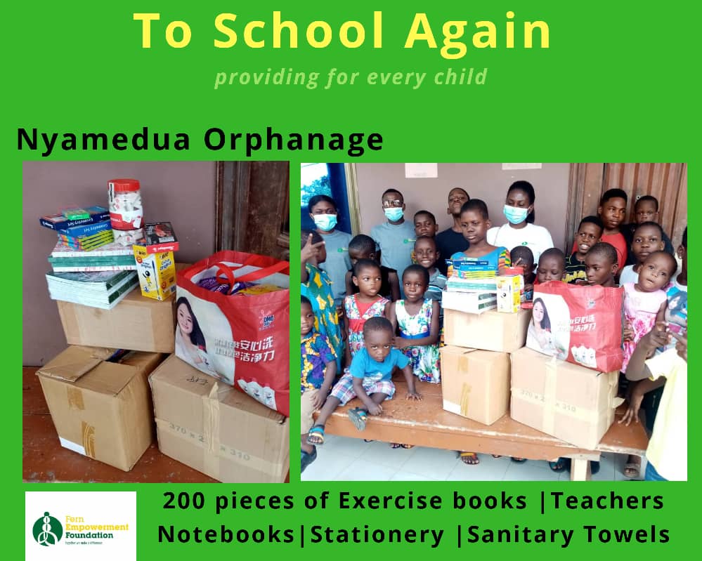 Donation of Learning Materials to Nyamedua Orphanage